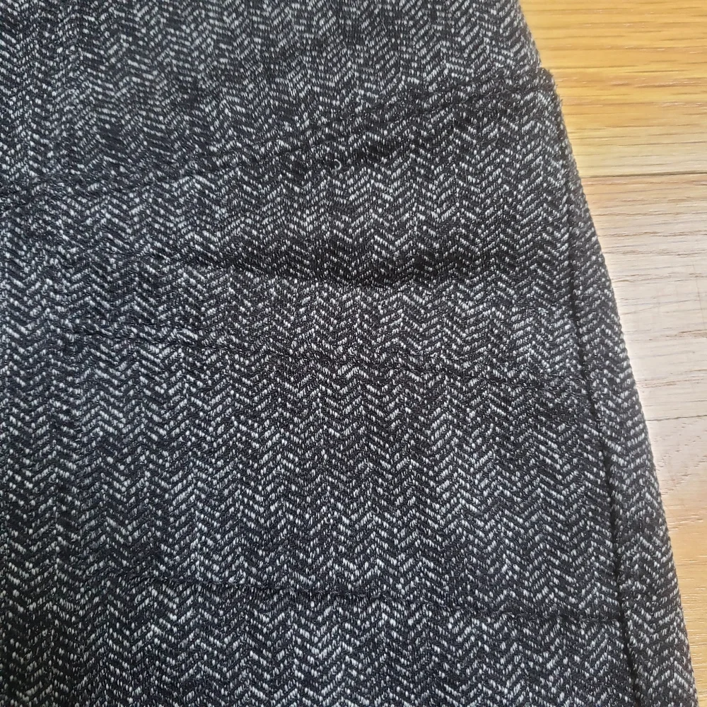 Athleta Herringbone High Waisted Leggings Pockets Medium Tall Charcoal Gray Grey - Picture 4 of 13